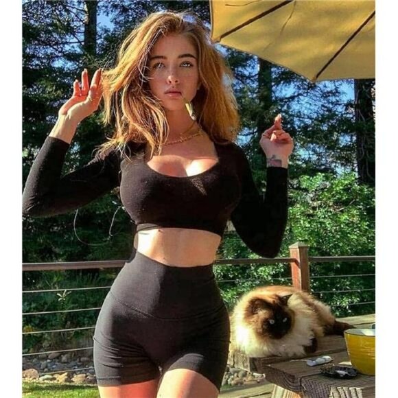 FULLSOFT High Waisted Biker Shorts Tummy Control Yoga Gym Workout Shorts - Picture 2 of 7